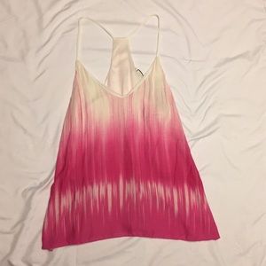 Pink low cut tank